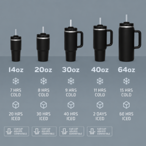 Stanley STNXV1401 Vacuum Insulated Tumbler with Handle | Stainless Steel Travel Mug with Comfort-Grip Handle & Straw Lid | Premium Reusable Water Bottle for Office, Gym & Travel – Stealthy Matte Black Edition - Image 3